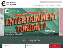 Tablet Screenshot of cotuitcenterforthearts.org
